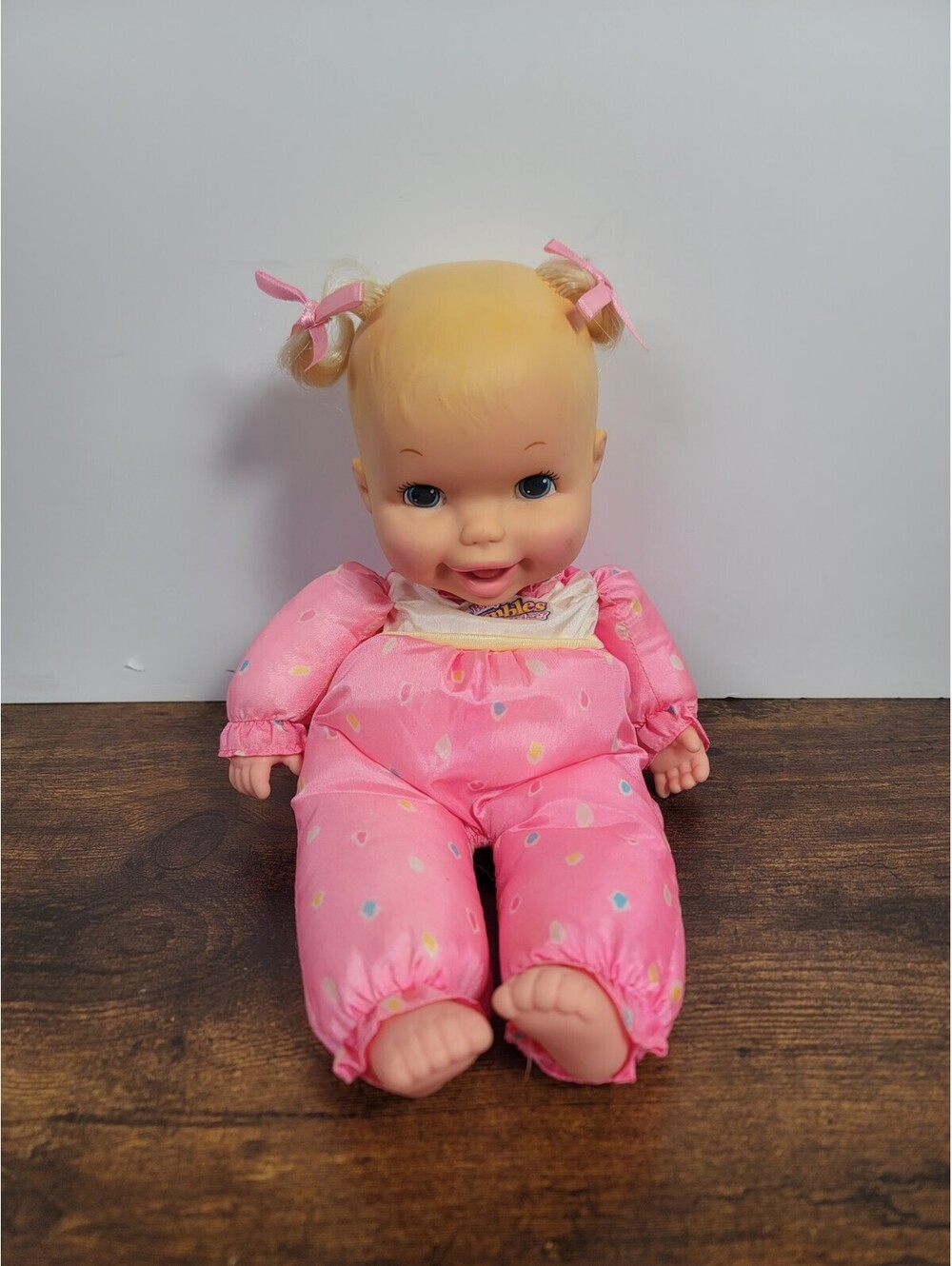 1995 Baby Tumbles Surprise 14” Doll Toy Biz Blonde